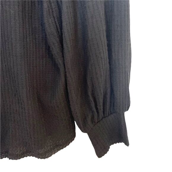 Net Elan Bruna Top-Long Sleeve Waffle Knit - Picture 7 of 8